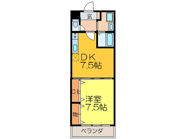 ア－ジュ・ヴェ－ルの物件間取画像